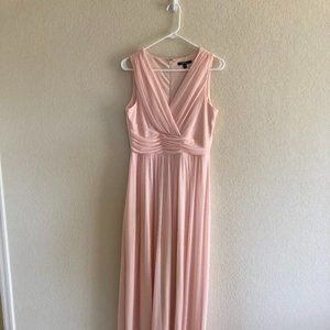 Blush Pink Bridesmaid Maxi Dress